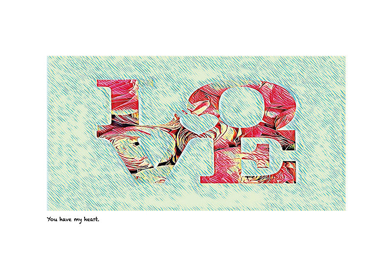 Big Love limited-edition print, mount, frame and free courier delivery