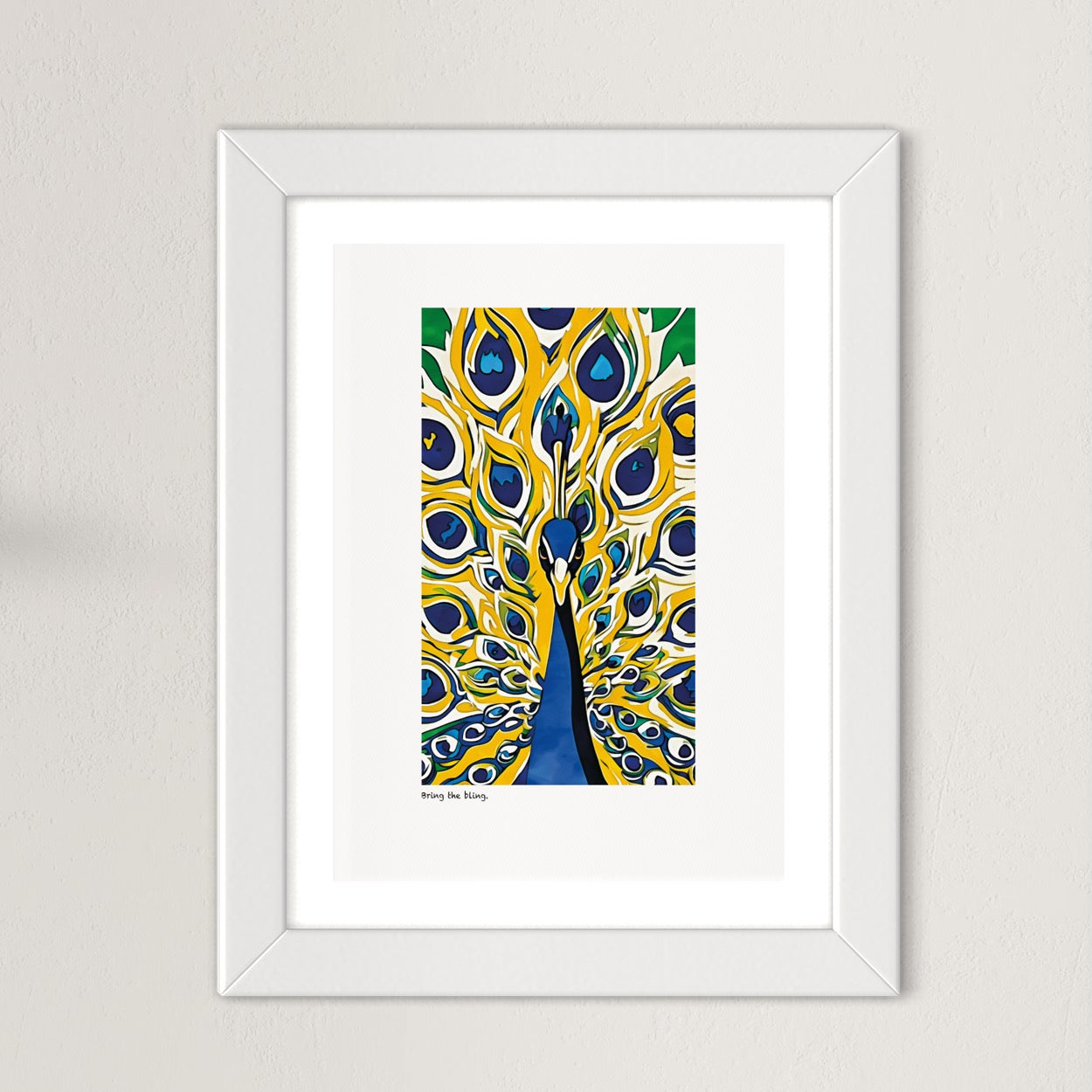 ‘Bring the bling’ limited-edition framed print
