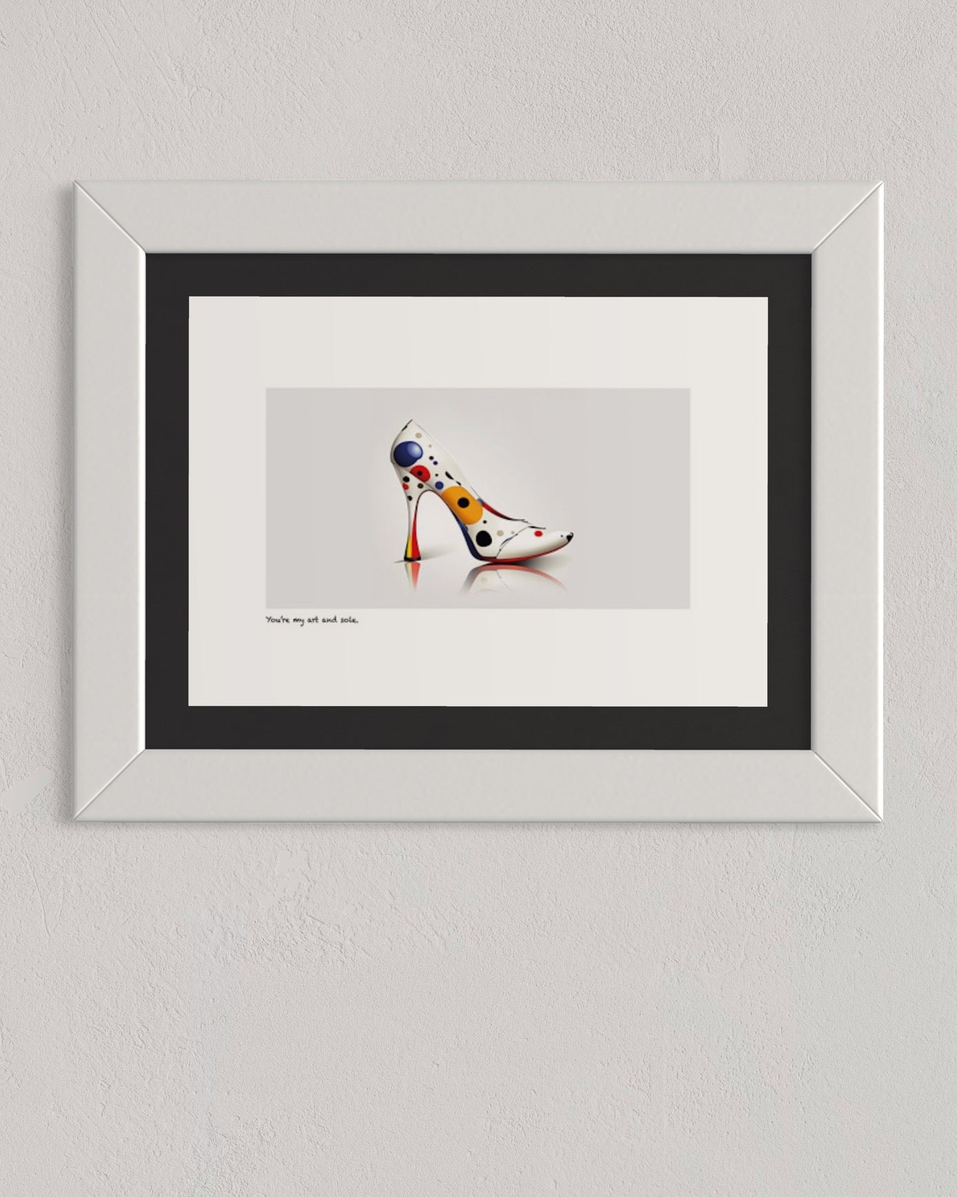 'You're my art and sole' limited-edition framed print