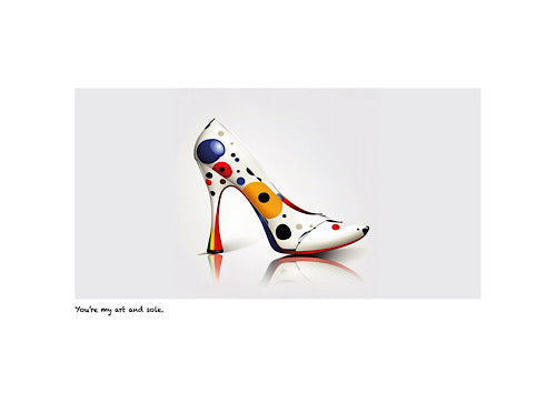 'You're my art and sole' limited-edition framed print