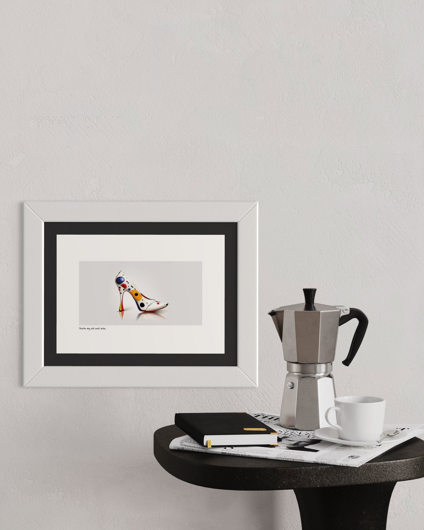 'You're my art and sole' limited-edition framed print