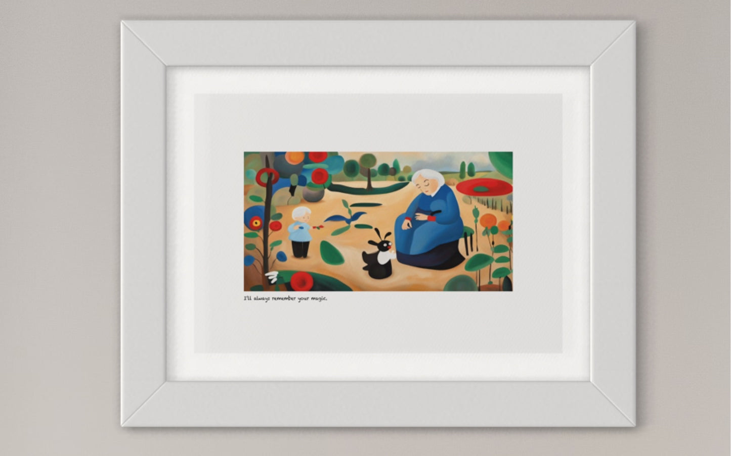 ‘I’ll always remember your magic’ limited-edition framed print
