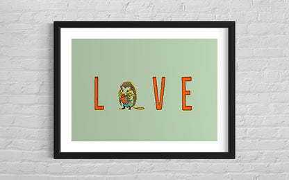 ‘Love’ framed print