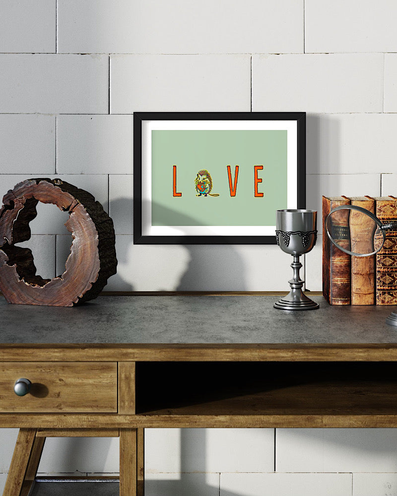 ‘Love’ framed print