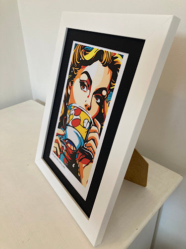 'I love you like a skinny latte’ limited-edition framed print