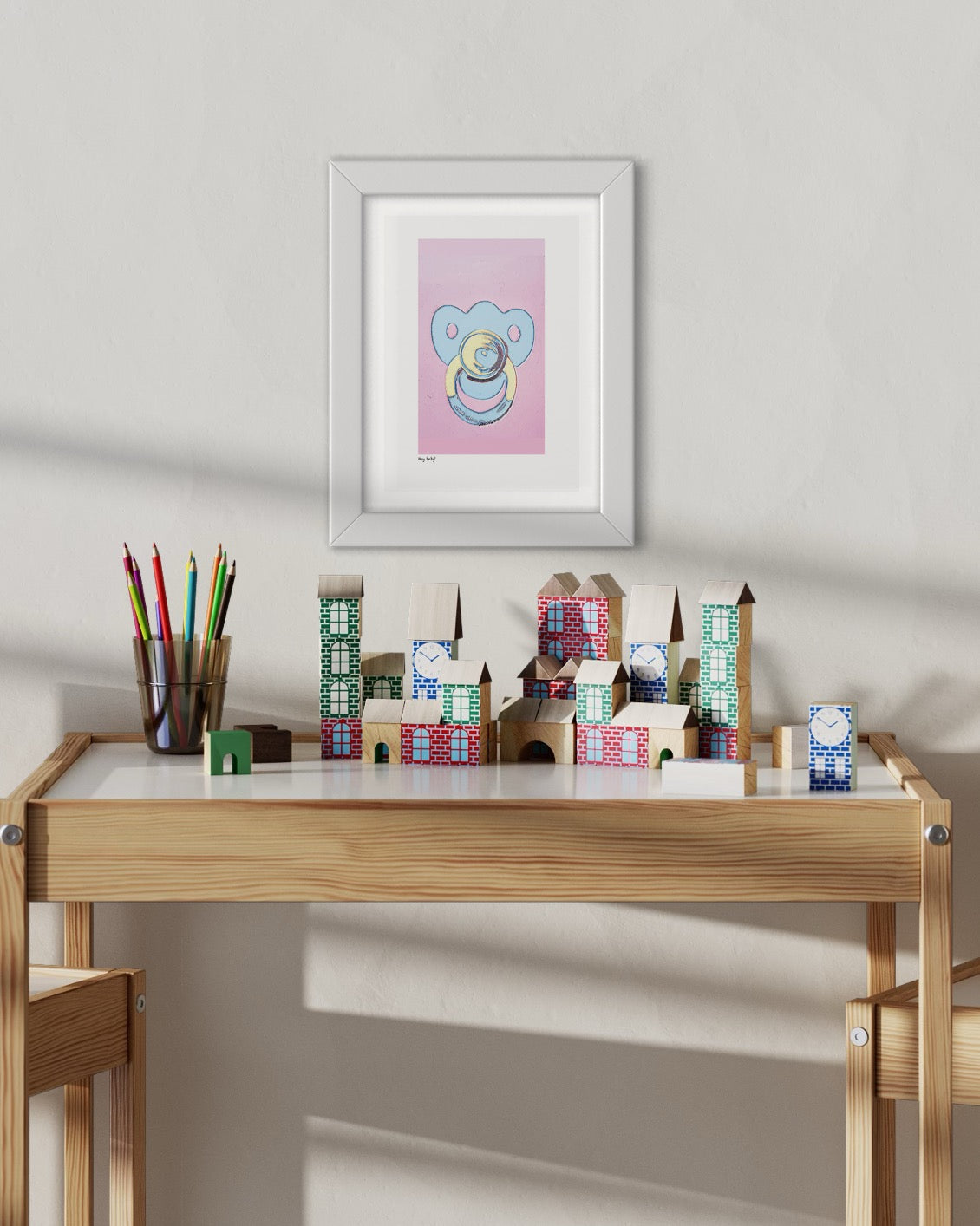 ‘Hey baby’ limited-edition print with mount, frame and free courier delivery