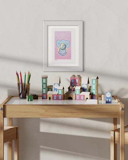 ‘Hey baby’ limited-edition print with mount, frame and free courier delivery