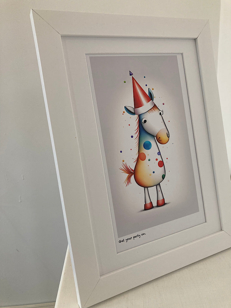 ‘Get Your Party On’ limited-edition framed print