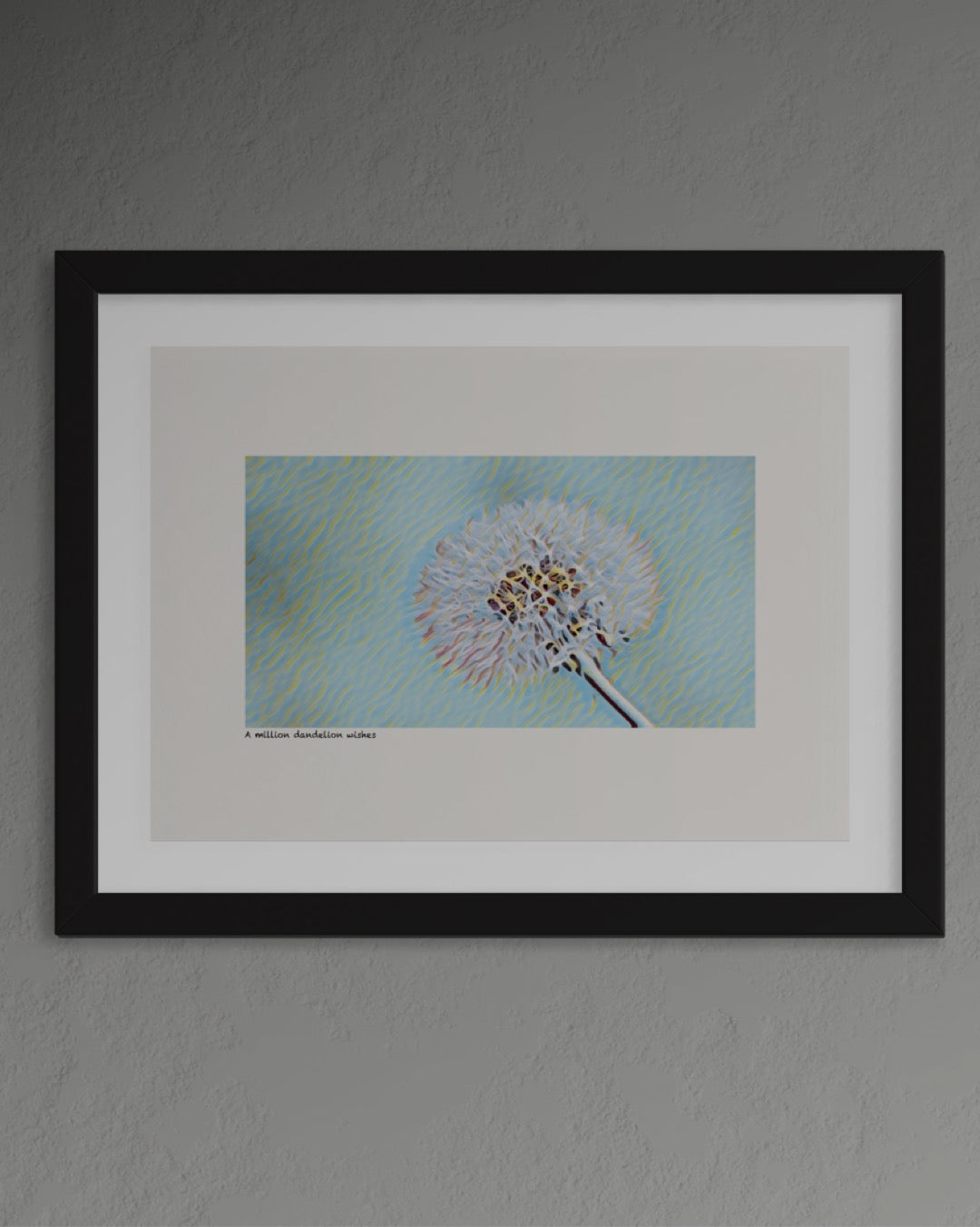 ‘A million dandelion wishes’ limited-edition framed print