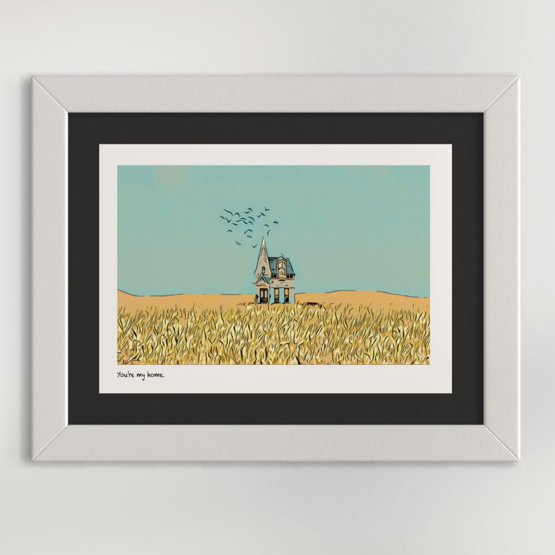 ‘You’re my home’ limited-edition framed print