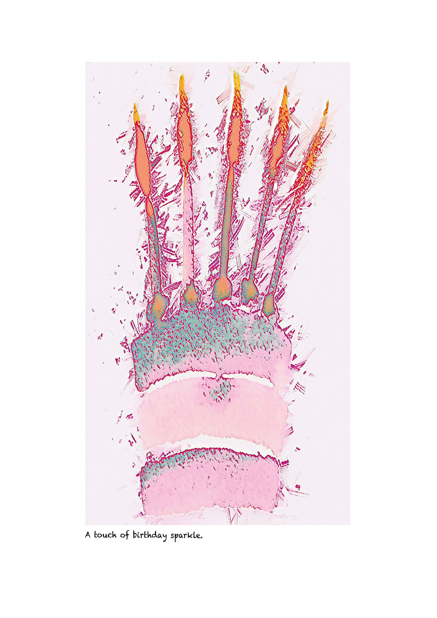 ‘A touch of birthday sparkle’ limited-edition framed print