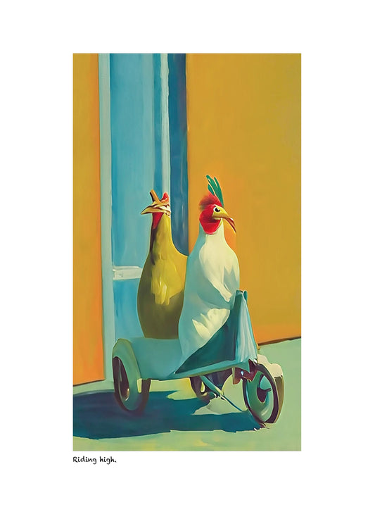 ‘Riding high’ limited-edition framed print