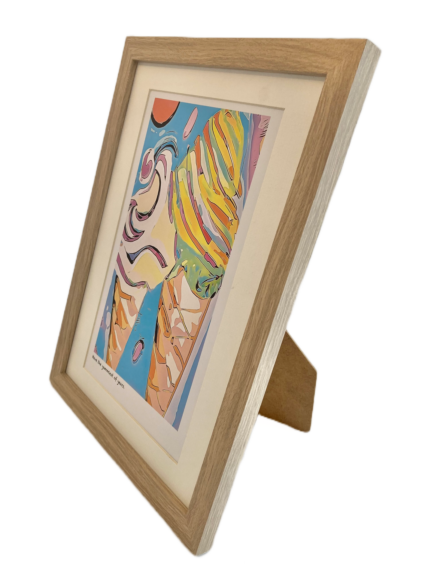 ‘Have the yummiest of years’ limited-edition framed print
