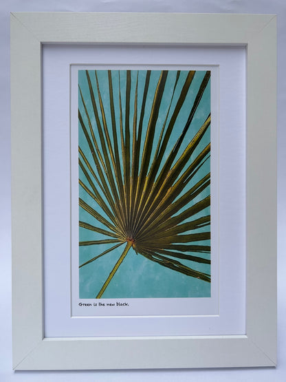 ‘Green is the new black’ limited-edition framed print