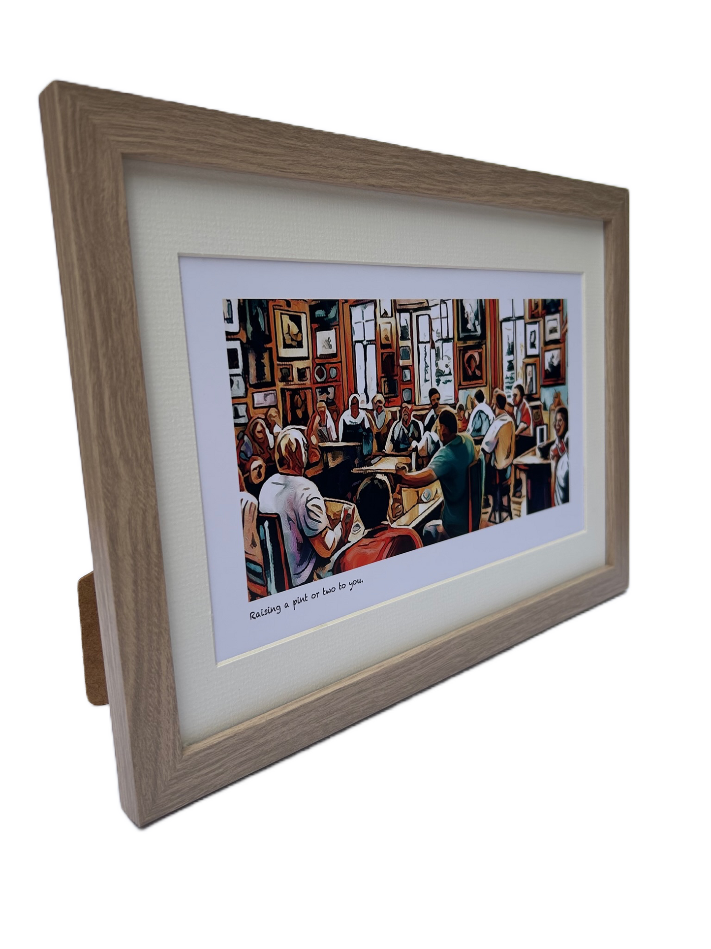 ‘Raising a pint or two to you’ limited-edition framed print