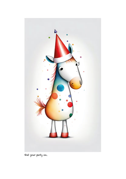 ‘Get Your Party On’ limited-edition framed print