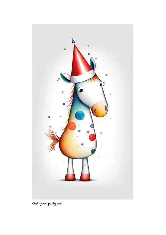 ‘Get Your Party On’ limited-edition framed print