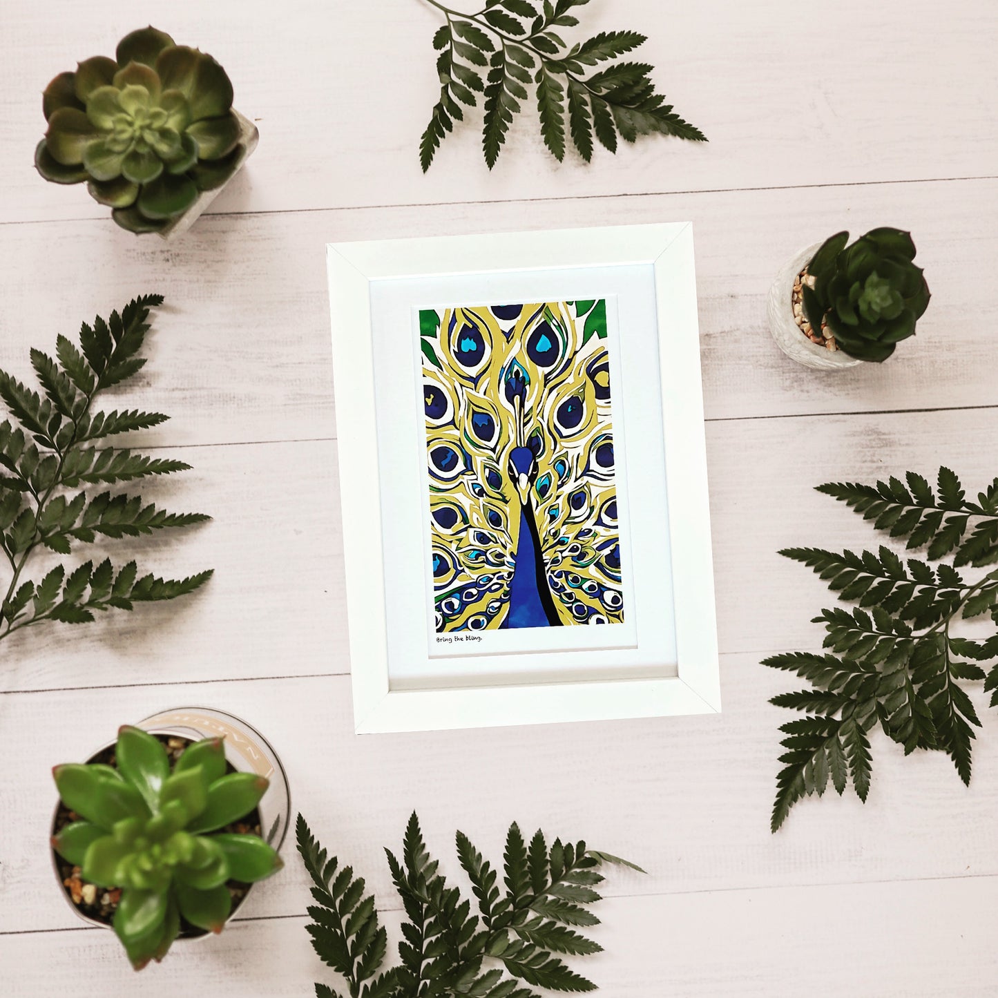 ‘Bring the bling’ limited-edition framed print