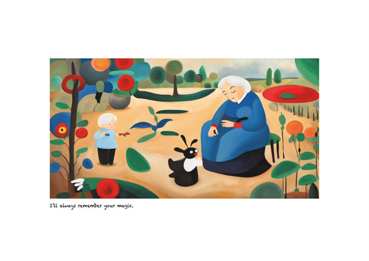 ‘I’ll always remember your magic’ limited-edition framed print